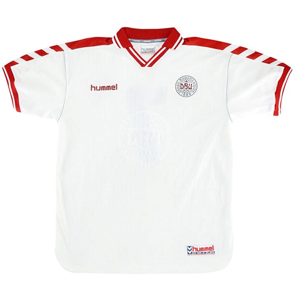 Tailandia Camiseta Dinamarca 2ª Kit Retro 1998 Blanco